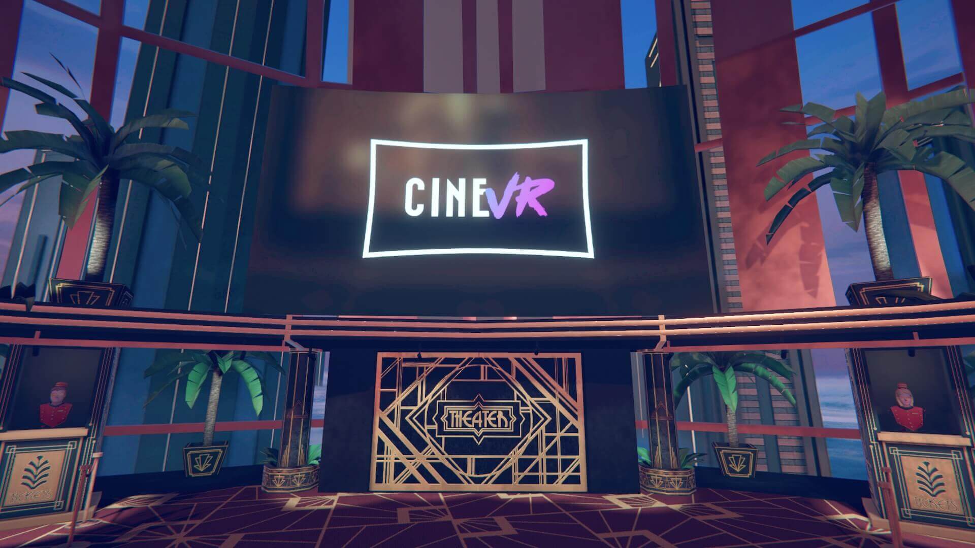Virtual cinema social movie night experience
